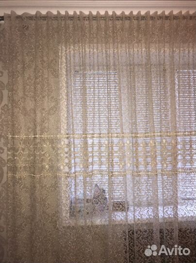 Тюль и портьеры в хорошем состоянии