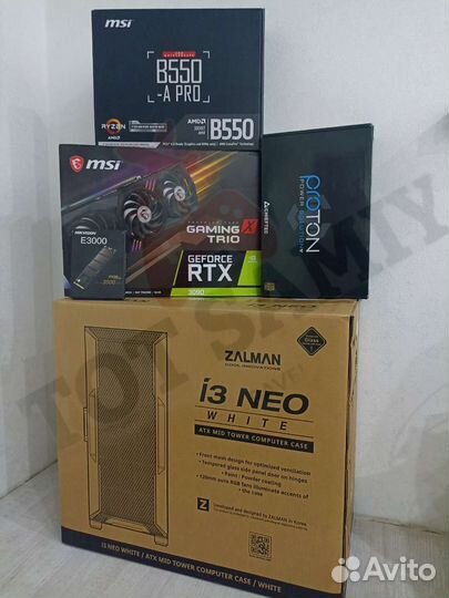MSI fatality SET RTX 3090 24GB/Ryzen7 5700X/64озу