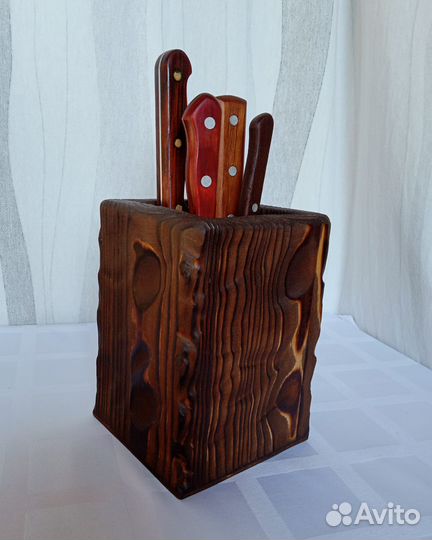 Подставка для ножей (ложек, половников) деревянная