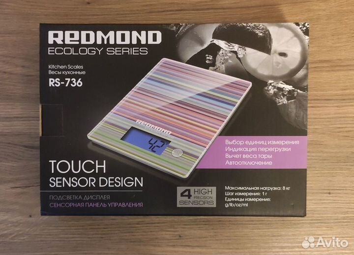Новые весы кухонные redmond