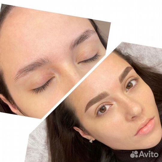 Перманентный макияж губ бровей