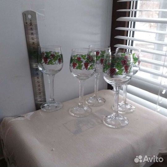 Чехословакия фужеры,рюмки, штоф,графин