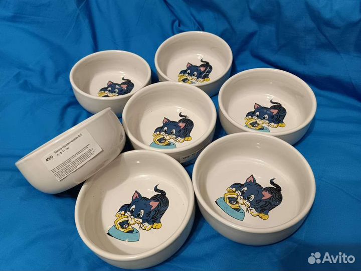 Миски для кошек и собак керамические