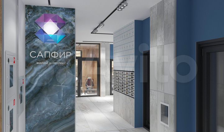 2-к. квартира, 44,5 м², 6/24 эт.