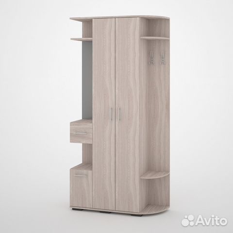 Прихожая Виза-400c ясень шимо светлый шкаф на зака