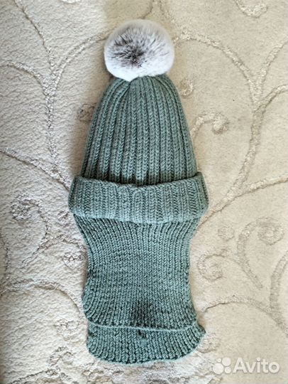 Шапка зимняя для девочки 1-2 года