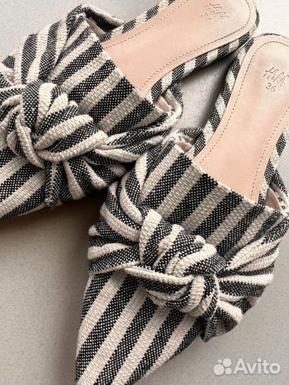 Шлепанцы мюли сабо женские H&M 36