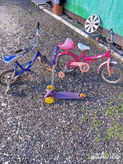 Детский трехколесный велосипед бу