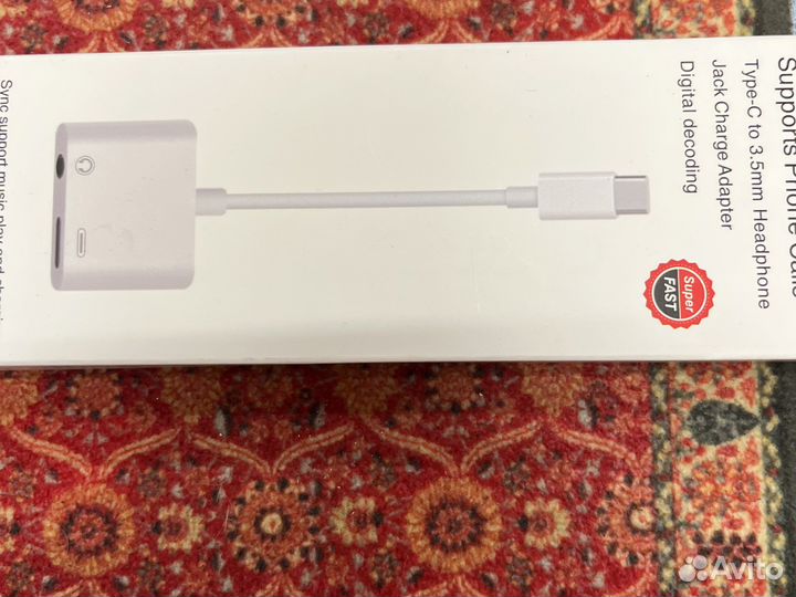 Переходник Type C на AUX 3,5мм + Type C