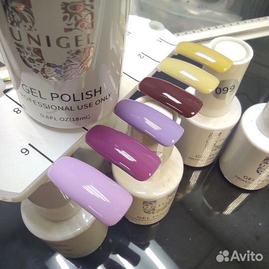 Гель-лак цветной 18 мл 6 флаконов