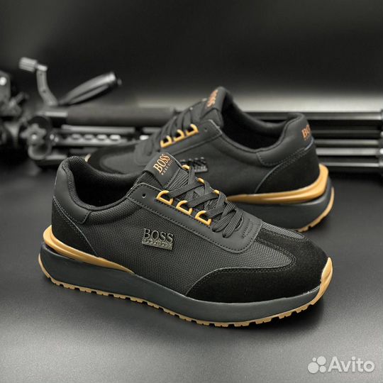 Кроссовки boss весна черные
