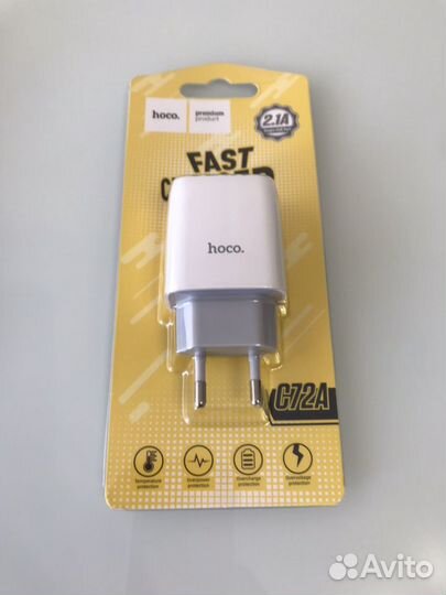 Адаптер Сетевой Hoco 1USB/5V/2.1A