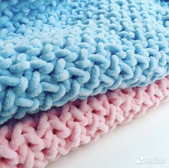 Вязанный плед детский