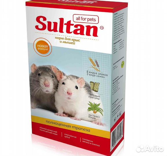 Корм любимчик для крыс орех 400гр