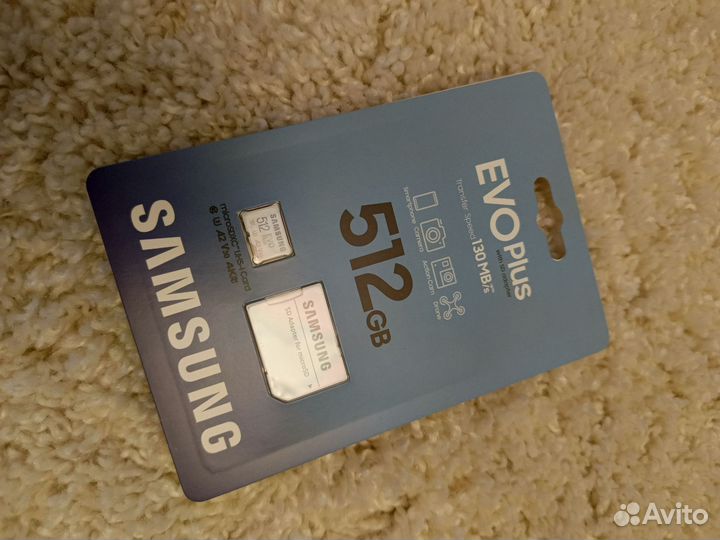 Карта памяти Samsung evo plus 512Gb