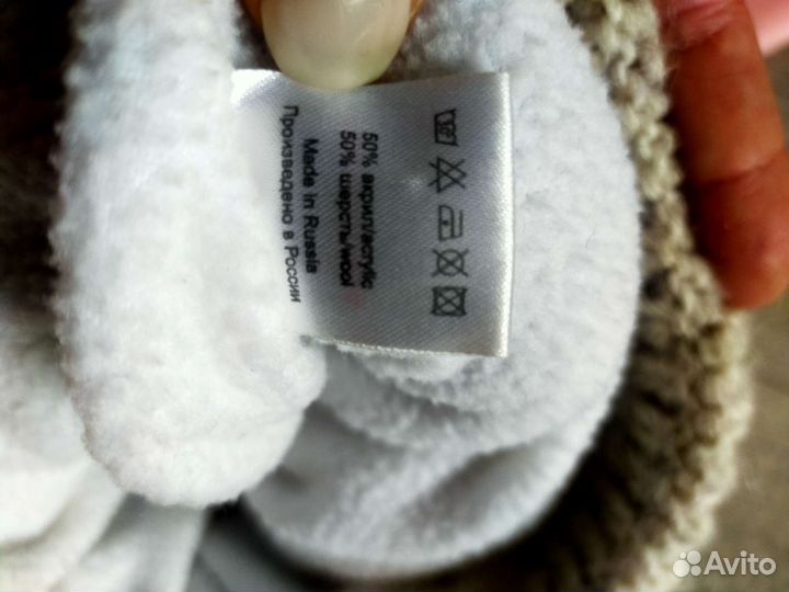 Шапка шерсть флис на 5 лет