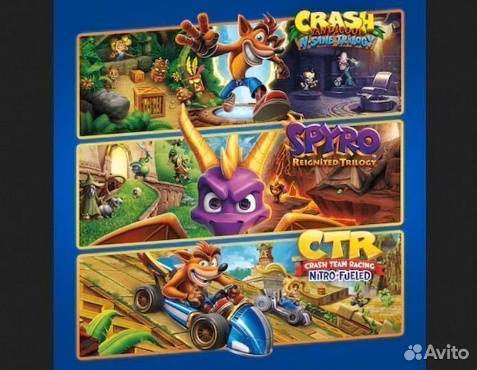 Crash + Spyro Triple Play Bundle на PS4 и PS5