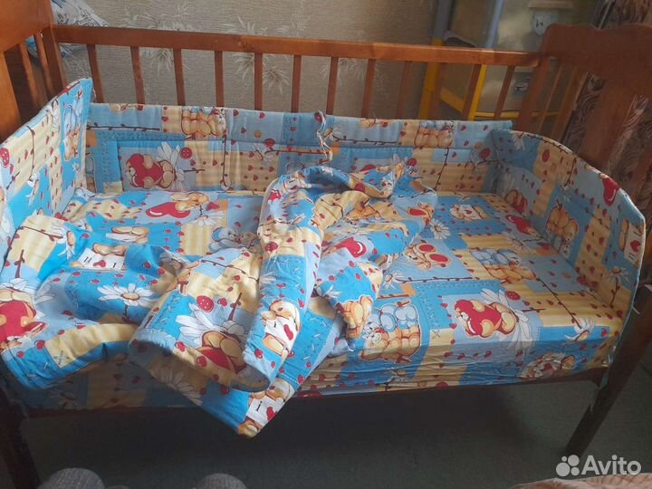 Бортики+одеяло в детскую кроватку