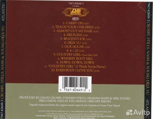 Crosby, Stills, Nash & Young - Deja Vu (CD)