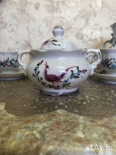 Кофейный фарфоровый сервиз СССР