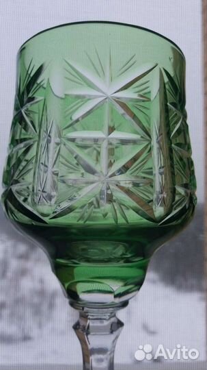 Фужер цветной хрусталь