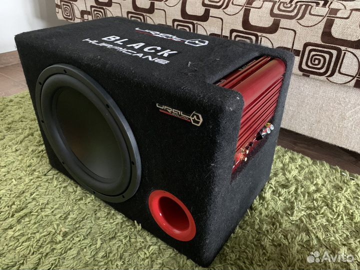 Сабвуфер активный ural black hurricane