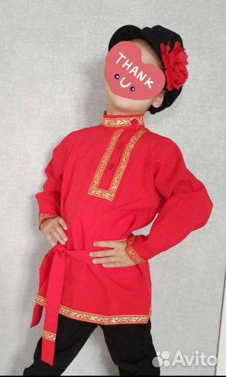 Русская народная рубаха и картуз