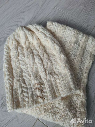 Шапка и снуд женский