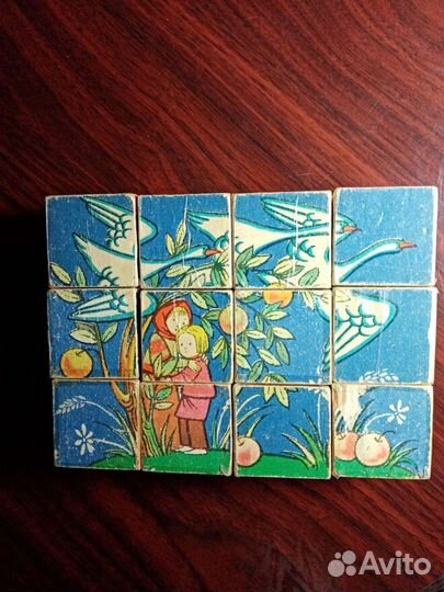 Кубики для детей деревянные СССР