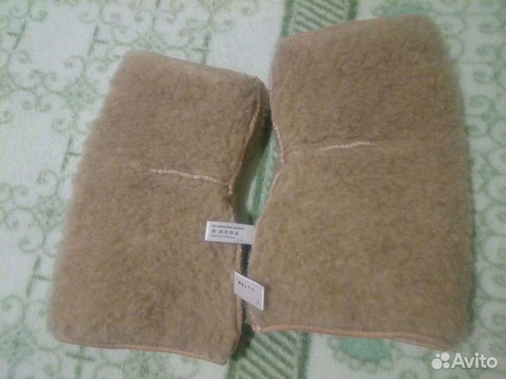 Новые наколенники натуральная овечья шерсть Holty