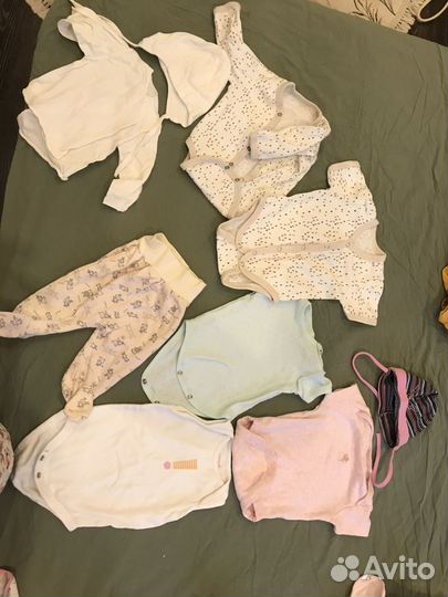 Большой пакет вещей на новорожденную девочку