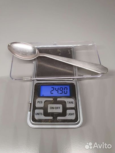 Серебряная чайная ложка СССР