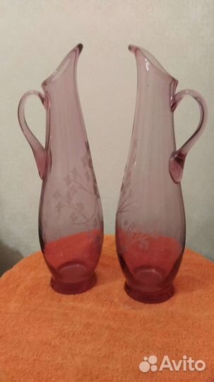 Богемское стекло. Вазы и кувшины