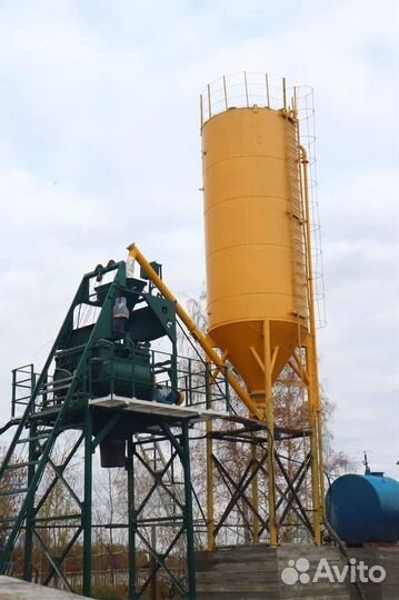 Бетонный завод скиповый 15 м3