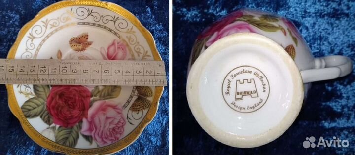 Чайная пара фарфор Англия