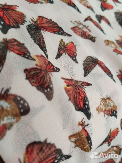 Дизайнерское шифоновое платье