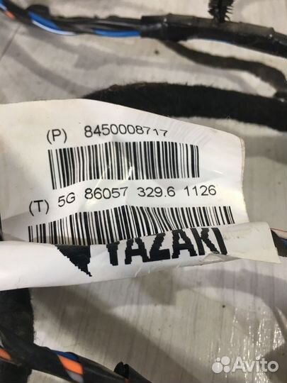 Проводка багажника LADA vesta 1.6 мт седан