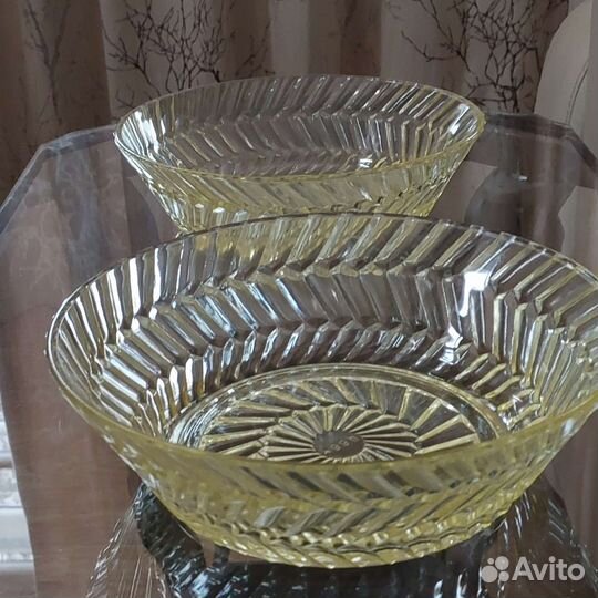 Салатник лимонное стекло СССР