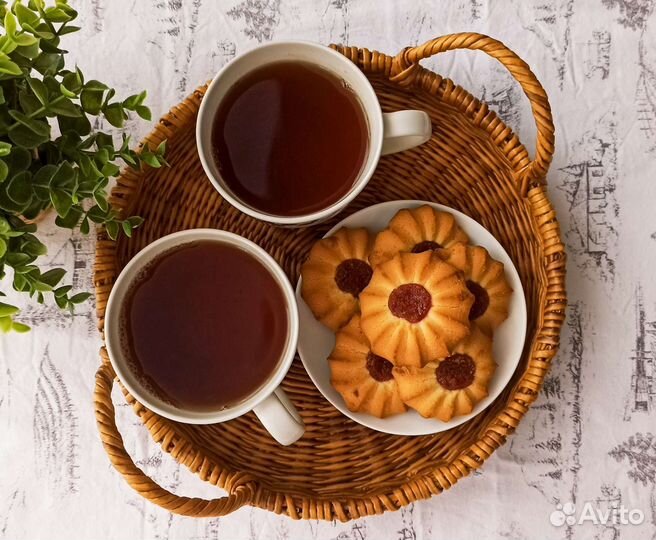 Поднос плетеный