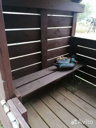 Детский игровой домик деревянный