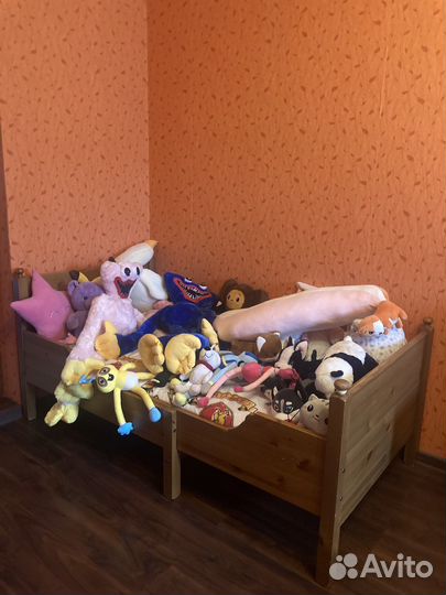 Детская кровать IKEA sundvik коричневая