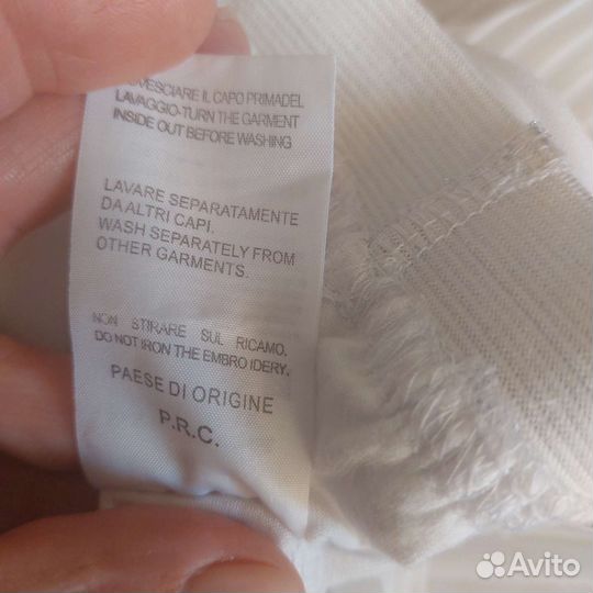 Юбка плиссе белая 42-44-46