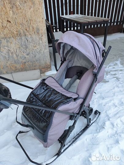 Детские санки коляска