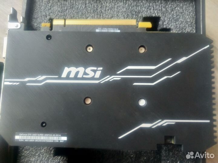 GeForce GTX 1660 super Ventus XS