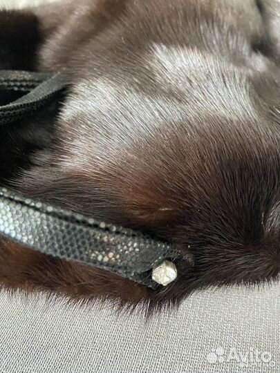 Берет из натурального меха норки