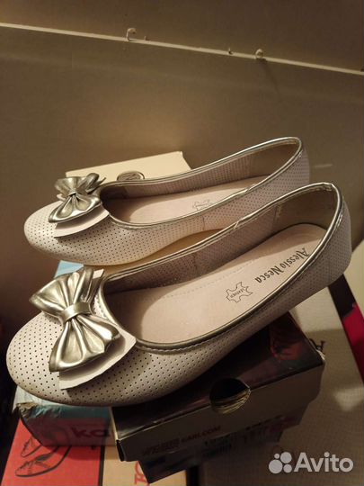 Балетки натуральная кожа 36 размер