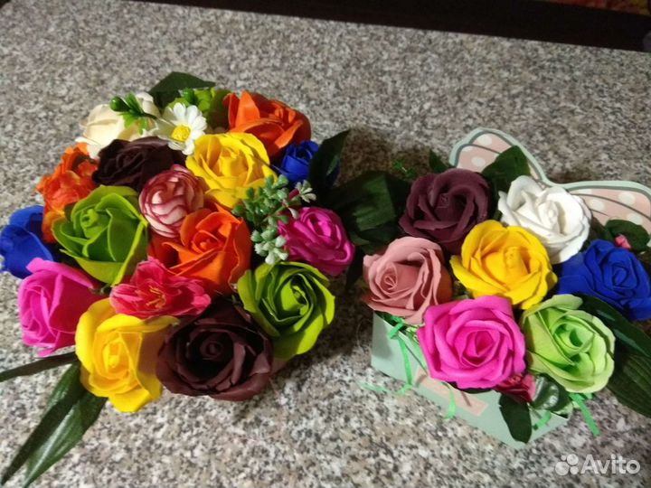 Букет из мыла