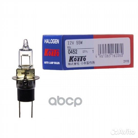 Лампа головного света H3C 12V 55W (уп. 1 шт.) 0452