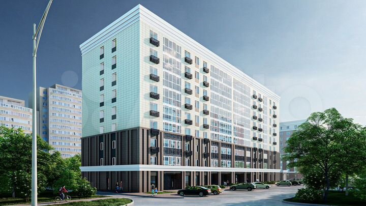 2-к. квартира, 57,3 м², 6/9 эт.