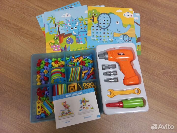 Развивающий конструктор с шуруповертом